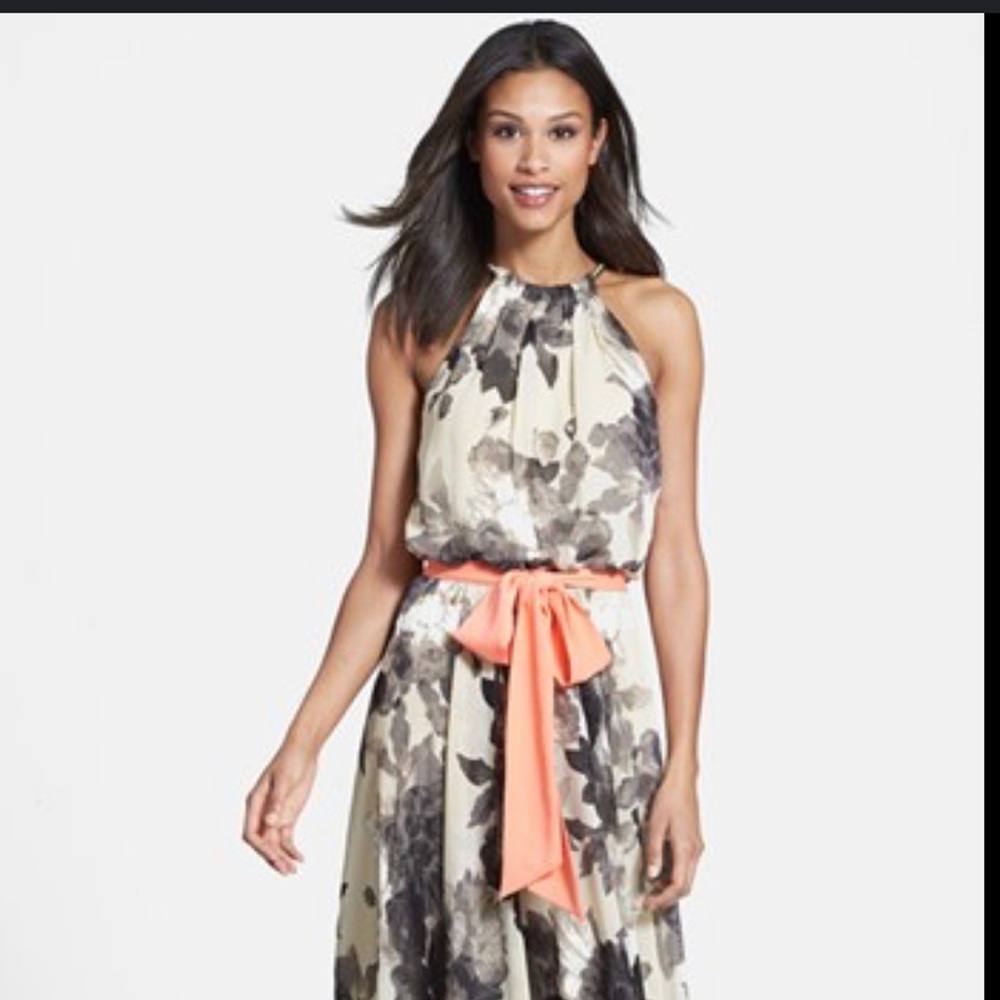 Eliza J chiffon halter dress